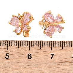 Barre distanziatrici in ottone con micro pavé di zirconi cubici a forma di farfalla Shegrace&nbsp;XGRQ5K537-825G-A