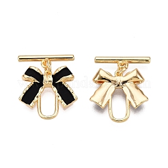 Застежки-тоглы из матовой латуни&nbsp;KK-N054-155G-1