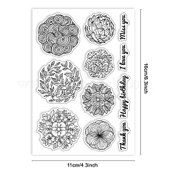 Прозрачные штампы из ПВХ с летней тематикой DIY-WH0631-0571