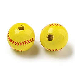 Набивные деревянные европейские бусины WOOD-G022-11B