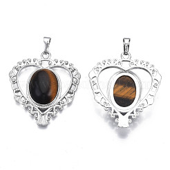 Природных тигровый глаз подвески&nbsp;G-S274-12L