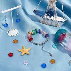 90 шт. 9 цвета эпоксидной смолы европейские бусины RPDL-SC0001-03