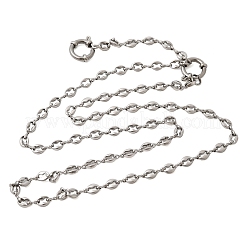 Цепочка из нержавеющей стали 201 толщиной 4.5 мм в форме кофейных зерен&nbsp;NJEW-K302-15P