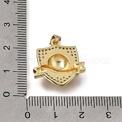 Messing micro pave klare zirkonia anhänger&nbsp;KK-A303-23C-G