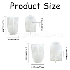 2 moule à bougie en silicone en forme d'œuf de poule&nbsp;ST-CJ0043-046