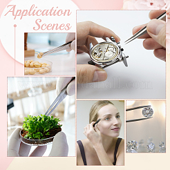 3 комплект из 3-х цветных пинцетов из нержавеющей стали для бисероплетения TOOL-DC0001-01