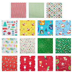 15 stücke 2 taschen 2 arten weihnachten baumwolle stoff&nbsp;DIY-TA0014-62