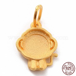 Сеттинги Серебряный кулон кабошон 925 стерлингов STER-I020-01A-G