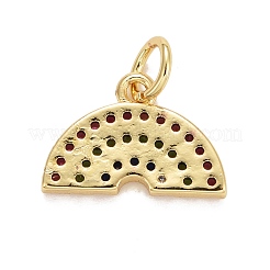 Подвески из кубического циркония с покрытием из латуни KK-E275-25G