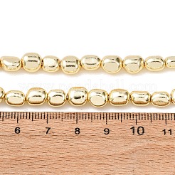 Гальванизировать немагнитных синтетический гематит бисер пряди&nbsp;G-L485-17A-G