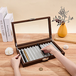 Boîte de rangement pour stylos en bois&nbsp;AJEW-WH0596-643