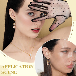 2 шт. 925 подвески из стерлингового серебра с микропаве из кубических цирконий&nbsp;STER-BC0003-60G