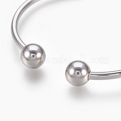 Браслеты-манжеты из нержавеющей стали 304&nbsp;BJEW-F350-01P