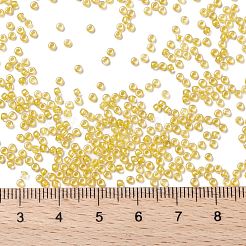 TOHOラウンドシードビーズ  日本製シードビーズ  （192)つの内側のカラークリスタル/黄色の裏地  11/0  2.2mm  穴：0.8mm  約1110PCS /ボトル  10 G /ボトル&nbsp;SEED-JPTR11-0192