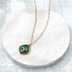 Colliers avec pendentif constellation en acier inoxydable 304 micro pavé de zircones cubiques&nbsp;NJEW-R021-01G-01