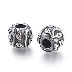 Европейские бусины из нержавеющей стали 304 STAS-M274-110AS