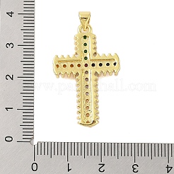 Gestell Messing micro ebnen Zirkonia Anhänger&nbsp;KK-S380-39C-G