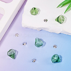 Kits para hacer colgantes con botellas de vidrio de diamantes&nbsp;DIY-TA0012-40F
