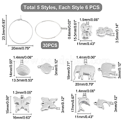 Набор для самостоятельного изготовления подвесок в виде животных для бокалов вина DIY-UN0003-26