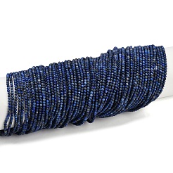 Нитки бусины из натурального ляписа-лазури&nbsp;LS-G-L628-A01-2mm-02