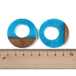 Подвески из смолы и дерева WOOD-F015-14D