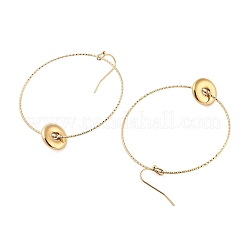 Orecchini pendenti in acciaio inossidabile 304 con placcatura ionica (ip) per donna&nbsp;EJEW-G397-03G