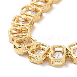 Теннисный браслет из прозрачного кубического циркония BJEW-E015-02G