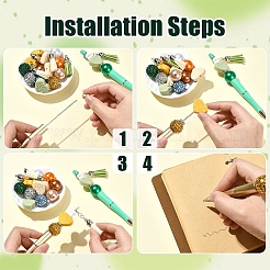 Наборы для изготовления самодельных пластиковых ручек-бусин&nbsp;DIY-YW0010-85