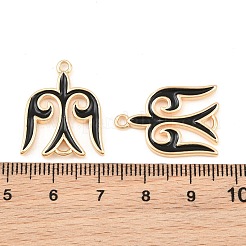 Ciondoli connettore in ottone smaltato&nbsp;KK-CBA6818-01G-02