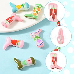 8 шт. 8-цветные стеклянные бусины&nbsp;LAMP-FS0001-62