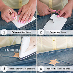 Джинсовая ткань железо на заплатах DIY-WH0143-24