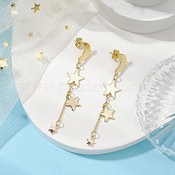 Clous d'oreilles en laiton&nbsp;EJEW-TA00583