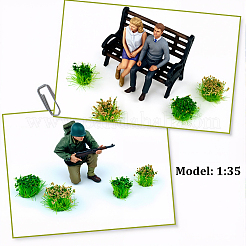 56 шт. 2-цветные нейлоновые мини-пучки травы&nbsp;AJEW-SP0003-16A