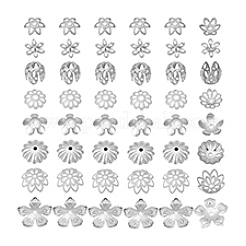 64 шт. 8-х стилевых латунных многолепестковых колпачков для бусин&nbsp;KK-PH0012-84