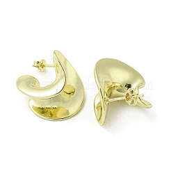 Aretes giratorios de latón chapado en bastidor&nbsp;EJEW-Z035-05G