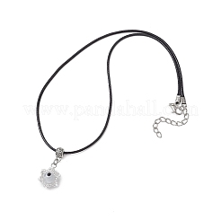 Ожерелья с подвесками из стеклянных бусин и лампворка от сглаза ручной работы&nbsp;NJEW-MZ00092-07