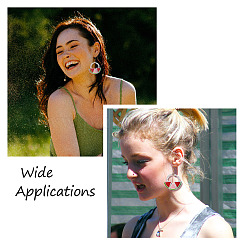 100 шт. 10-х цветные прозрачные эмалевые акриловые бусины&nbsp;TACR-CD0001-10