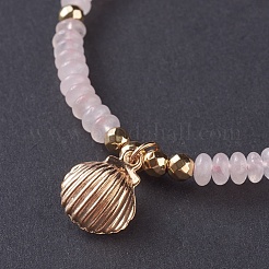 Bracelets à talons tressés en quartz naturel&nbsp;BJEW-O175-B12
