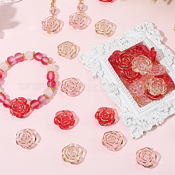 150 шт. 3 вида прозрачных жемчужных бусин из смолы RESI-PA0001-02A