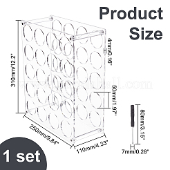 Rack di stoccaggio per rotoli di vinile a 20 foro&nbsp;ODIS-WH0029-61