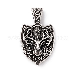Pendenti in acciaio inossidabile 304 in stile tibetano&nbsp;STAS-P305-17AS