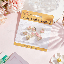 12 шт. 3 стиля латунные эмалевые европейские бусины&nbsp;OPDL-BBC0001-02