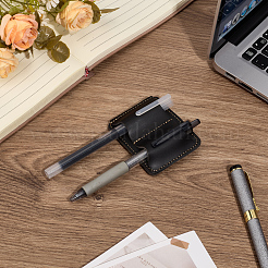 1 шт. портативный держатель для ручек из искусственной кожи с защитой от потери&nbsp;AJEW-MA0001-12B