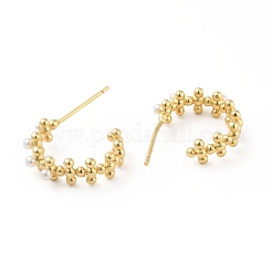 Серьги-гвоздики в форме буквы 