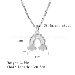 Ожерелье с подвеской из нержавеющей стали 304&nbsp;GF6823-1