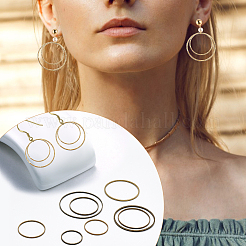 240шт 8 стильных латунных соединительных кольца FIND-CA0006-05AB