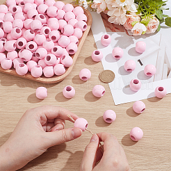 250 шт. деревянные европейские бусины-рондели WOOD-PH0003-47B