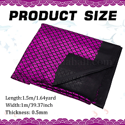 Ткань из полиэстера с узором в виде рыбьей чешуи DIY-WH0569-92B