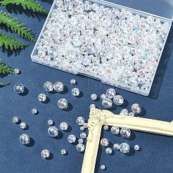 350шт 5 стиля прозрачные акриловые бусины&nbsp;MACR-FS0001-91