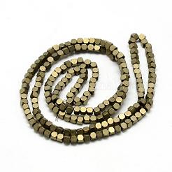 Electroplate non magnetici ematite sintetico fili di perline&nbsp;G-Q486-60C